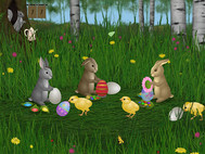 Easter Bunnies Screensaver screenshot